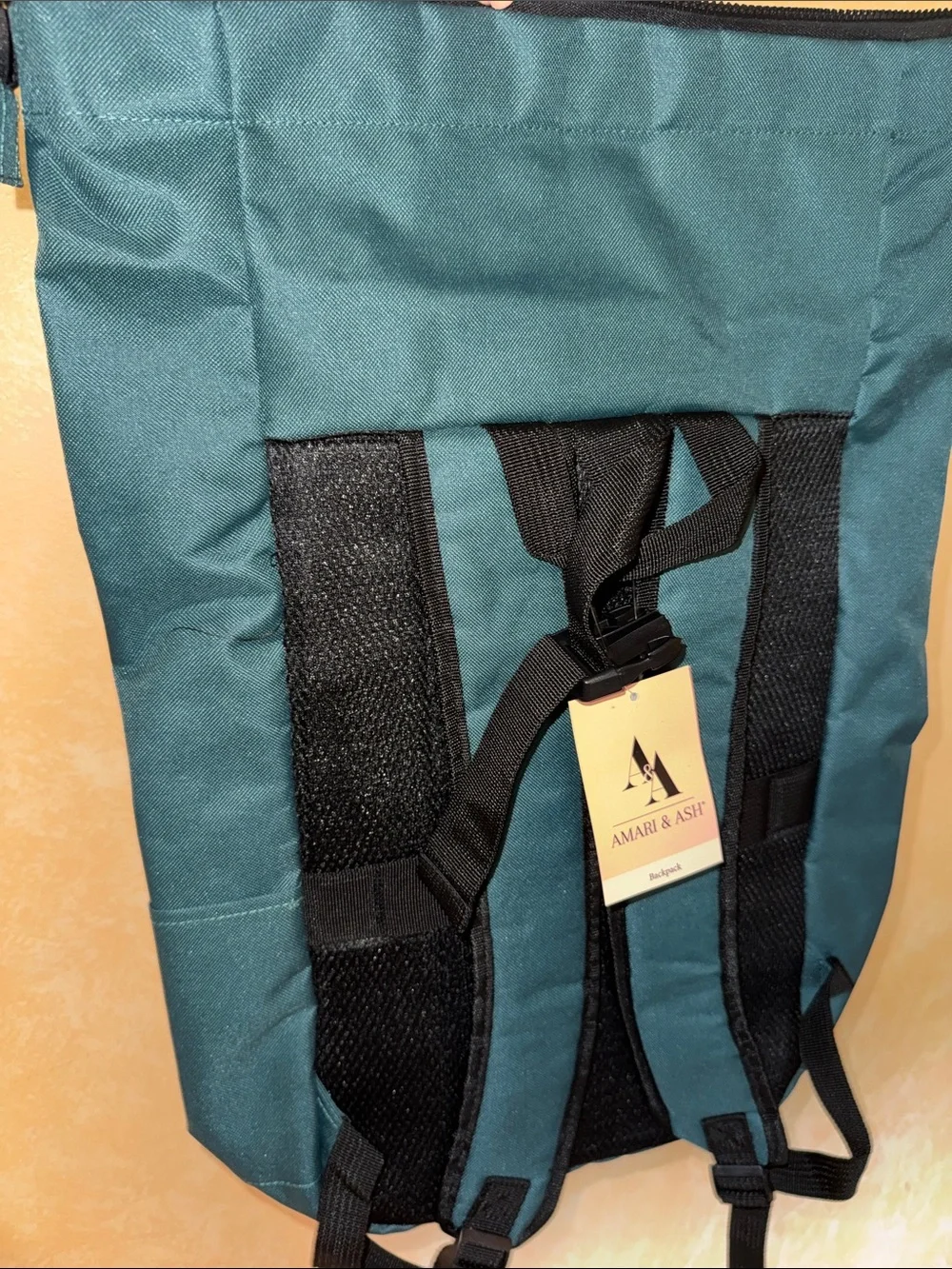 Amari&Ash Roll-Top Teal Backpack